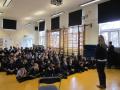 Ellie Reeves in School Assembly