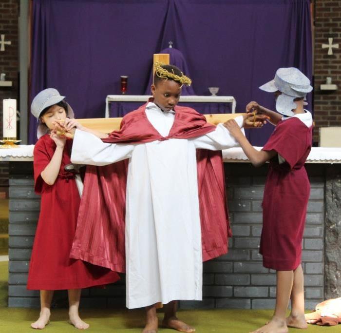 Soldiers prepares for the crucifiction